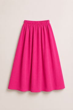 Mušelínová sukňa Elia - Fuchsia