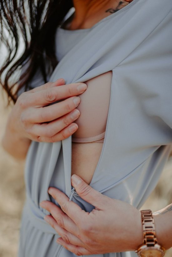 Elegantný overal na dojčenie – grey