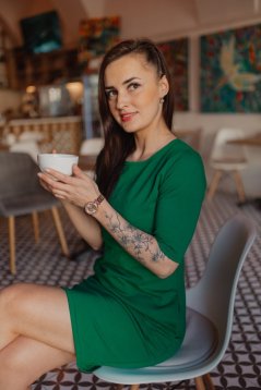 Rovné šaty – Zelené