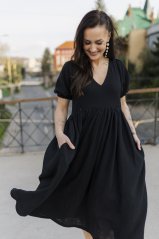 Šaty "Boho Breeze" - čierne
