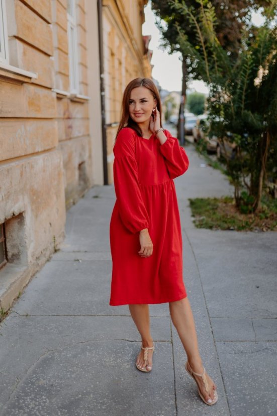 Ľanové šaty "Maison Linen" MIDI - rôzne farby