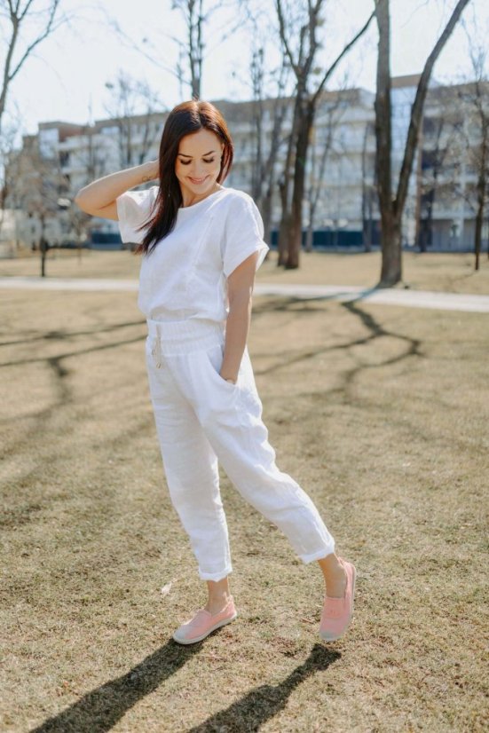 Ľanová blúzka basic - rôzne farby