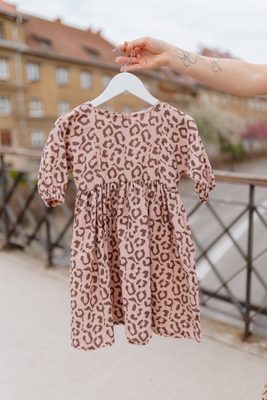 Šaty "Boho Breeze" MAMA A DCÉRA - leopard