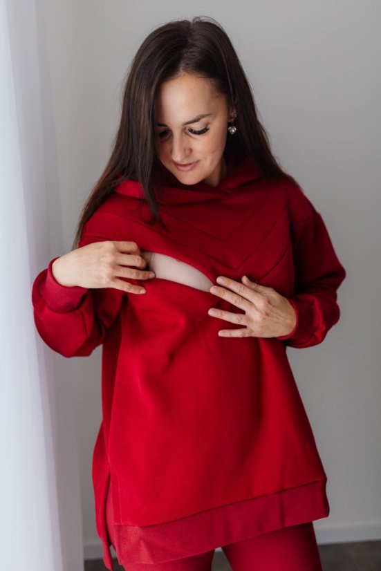 Asymetrická teplá mikina – rôzne farby