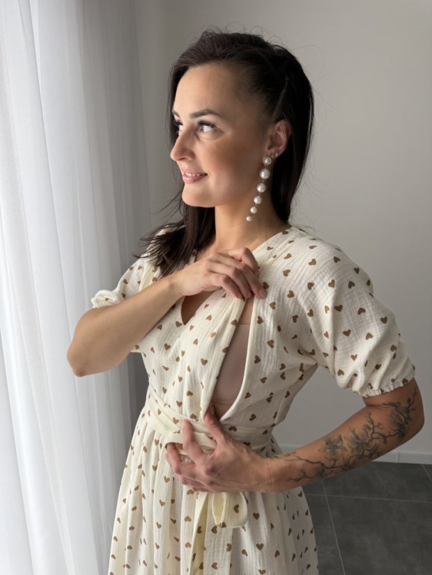 Šaty "Boho Breeze" MAMA A DCÉRA - srdiečka