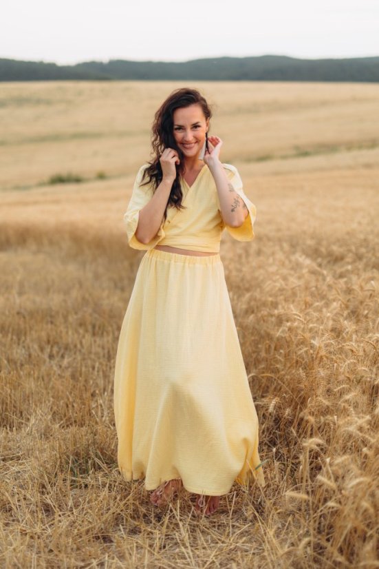 Mušelínový set Elia Wrap comfy - rôzne farby a vzory