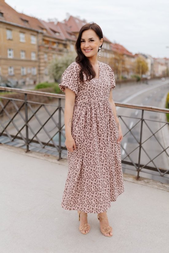 Šaty "Boho Breeze" MAMA A DCÉRA - leopard