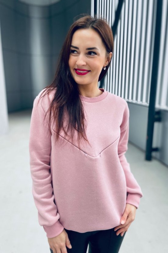 Dámska hrubšia mikina/svetrík – rôzne farby - Veľkosť: M/L