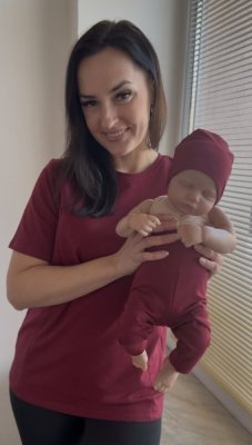 MATCHY bavlnený set pre mamu a bábätko - rôzne farby