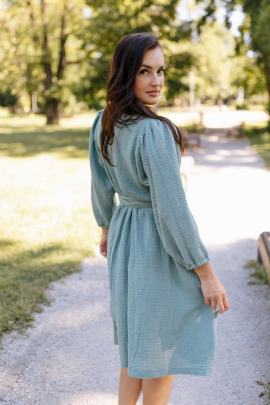 Šaty "Boho Breeze" - púdrová mäta