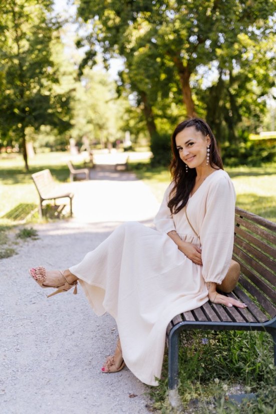 Šaty "Boho Breeze" - marhuľka