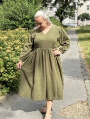 Šaty na dojčenie "Boho Breeze" - Army green