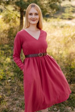 Ľanové šaty na dojčenie "Harmonia" -  rôzne farby