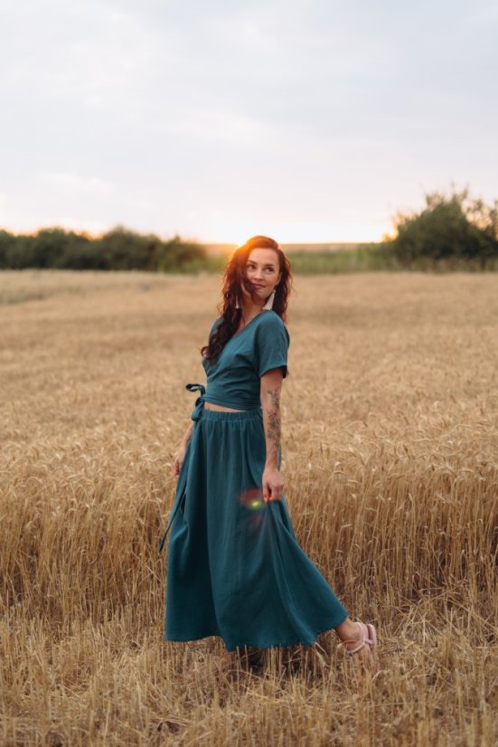 Mušelínový set Elia Wrap short - rôzne farby a vzory