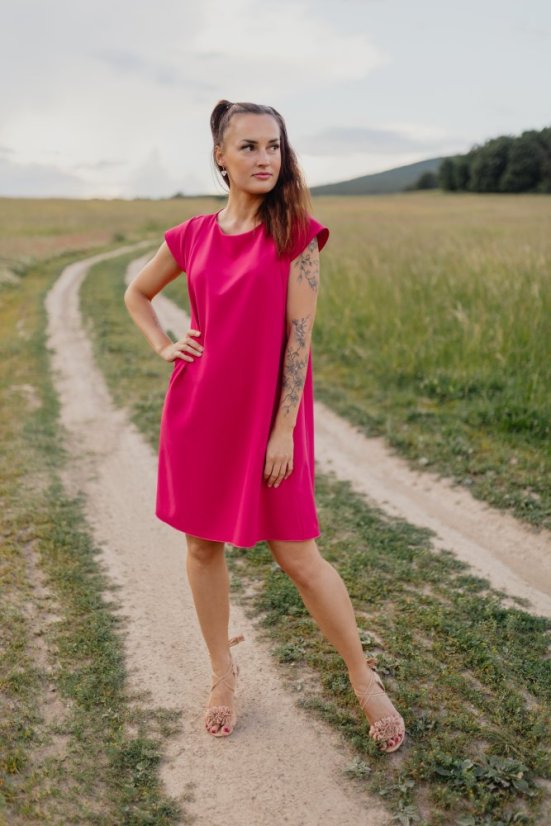 Spoločenské šaty "Elysia" – malinová
