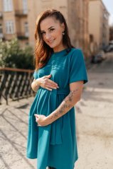 Šaty "Luna" Basic – Petrolejové