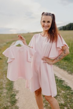 Spoločenské šaty – MAMA A DCÉRA –ružové