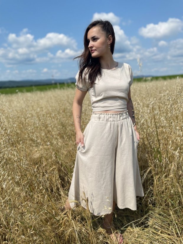Ľanový 3/4 zavinovací set - rôzne farby