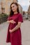 Šaty "Luna" Basic - MAMA a DCÉRA – Bordové