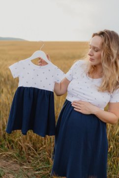 Šaty "Bohémia" Mušelin - MAMA a DCÉRA – kotvičky