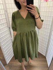 Šaty "Boho Breeze" - Army green