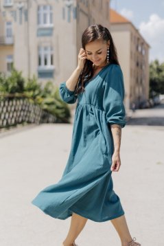 Šaty "Boho Breeze" - petrolej