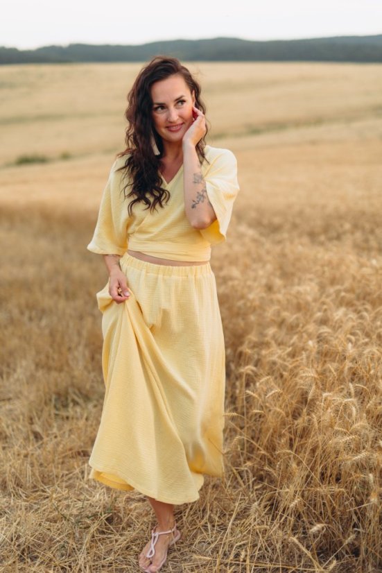 Mušelínový kimono top Elia comfy - rôzne farby a vzory