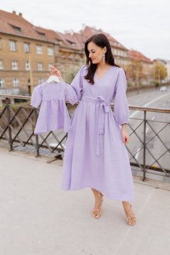 Šaty "Boho Breeze" MAMA A DCÉRA -lila