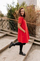 Šaty "Luna" Basic – Červené