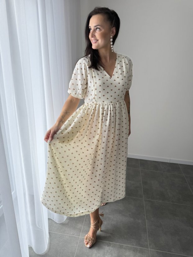 Šaty "Boho Breeze" MAMA A DCÉRA - srdiečka