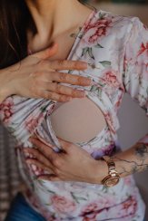 Tričko na dojčenie – pivonky