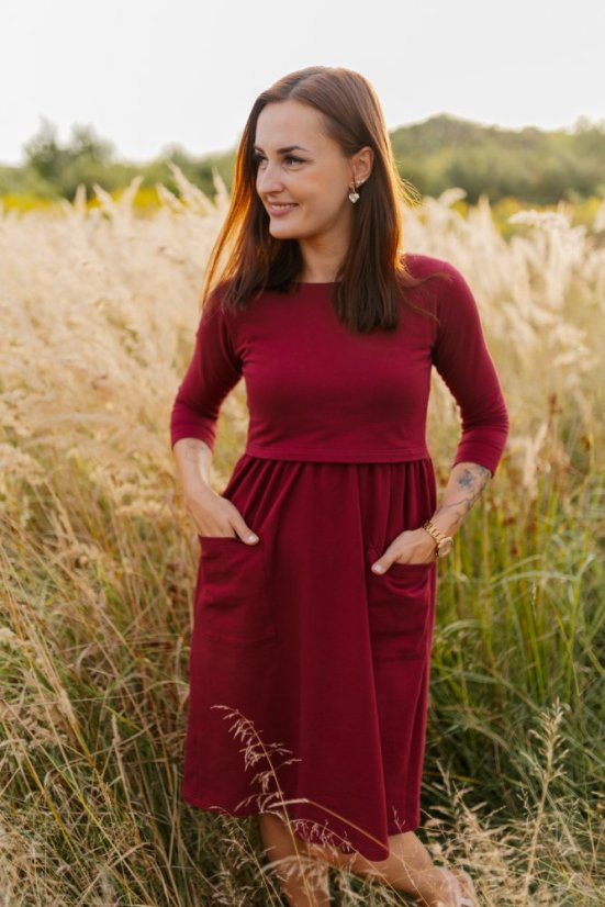 Teplákové MIDI šaty – rôzne farby