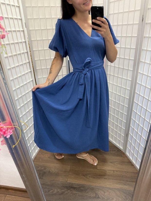 Šaty "Boho Breeze" - Royal blue
