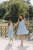 Ľanové šaty "Aurela romantika" MAMA A DCÉRA - baby blue