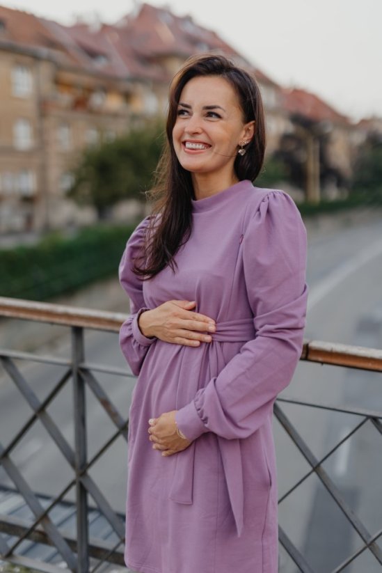 Oversize rovné šaty s roláčikom – Rôzne farby