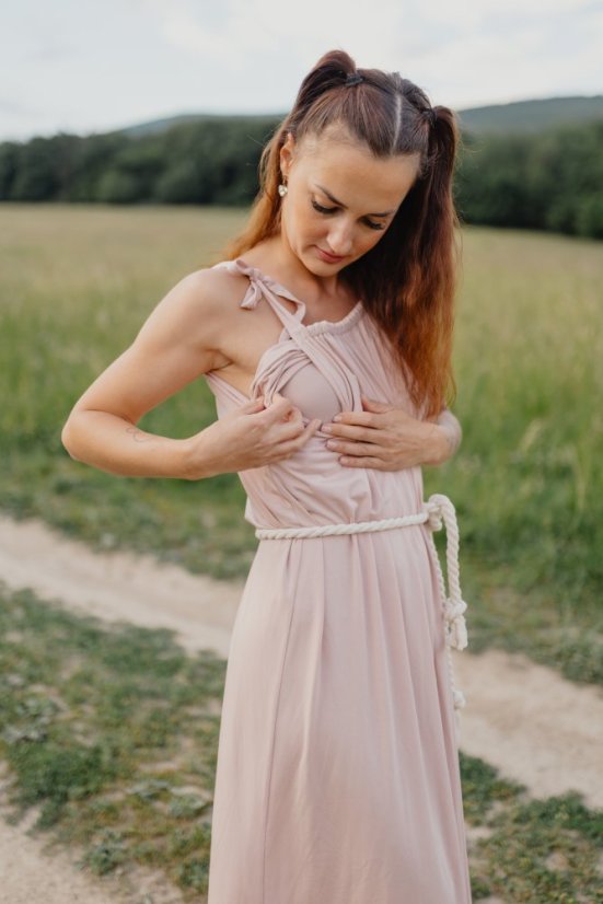 Bambusové šaty – staroružové