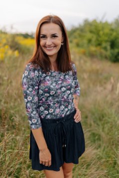 Bavlnené tričko – akvarelové margarétky