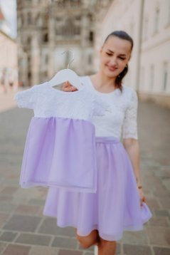 Dievčenské spoločenské šaty Grace - lila