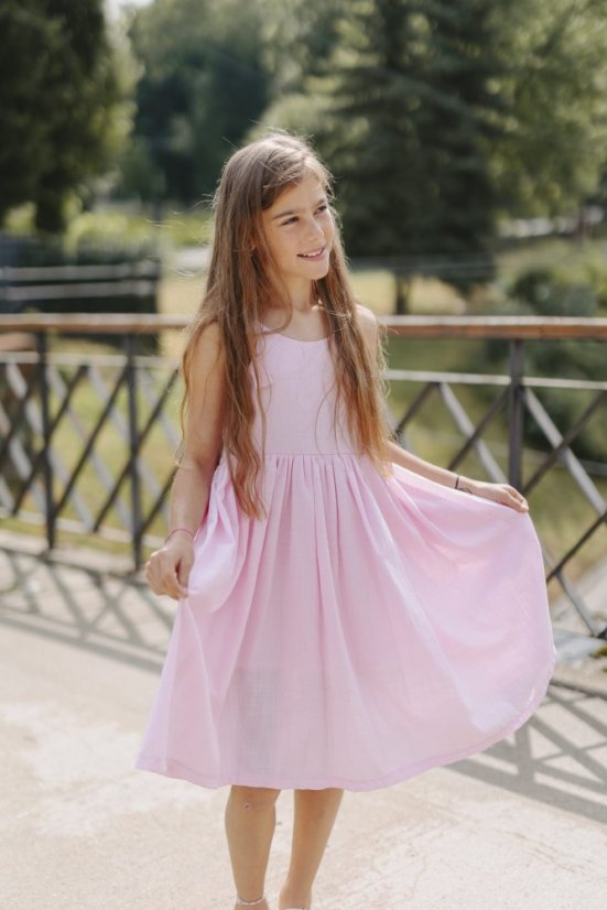 Ľanové šaty "Aura" MAMA A DCÉRA - rôzne farby