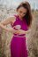 Bambusové šaty na dojčenie – fuchsia