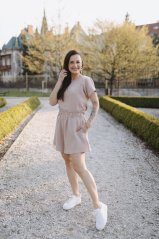 Mušelínový krátky set - rôzne farby
