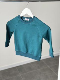 Detská mikina/svetrík - petrolejová