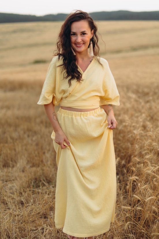 Mušelínový kimono top Elia comfy - rôzne farby a vzory