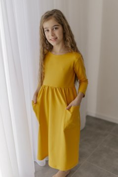Dievčenské MIDI šaty - rôzne farby