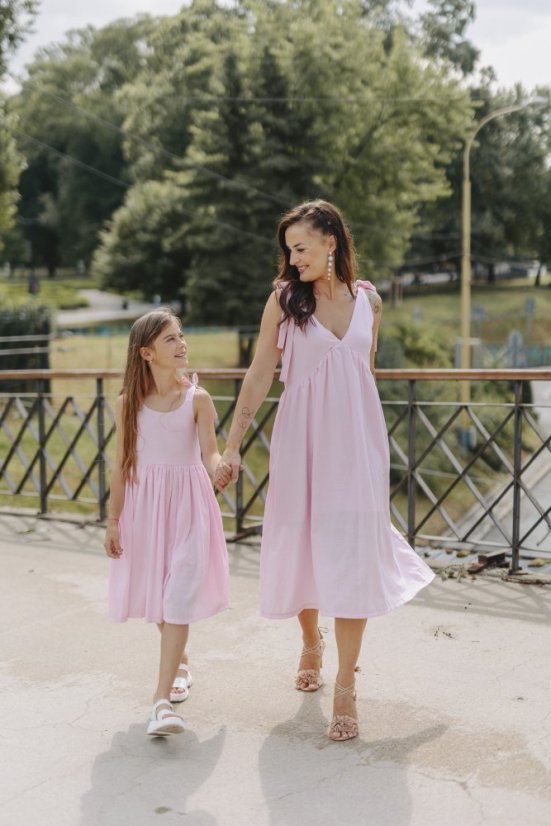 Ľanové šaty "Aura" MAMA A DCÉRA - rôzne farby
