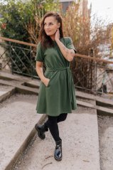 Šaty "Luna" Basic – Army green