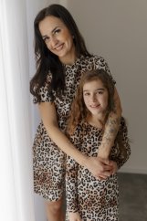 Šaty "Luna" - MAMA a DCÉRA – Leopard