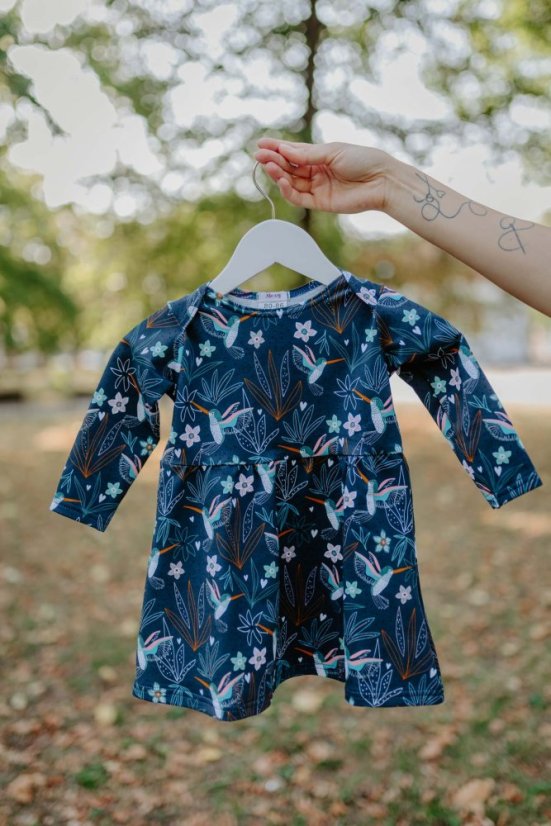 Ačkové šaty MAMA a DCÉRA – Kolibrík