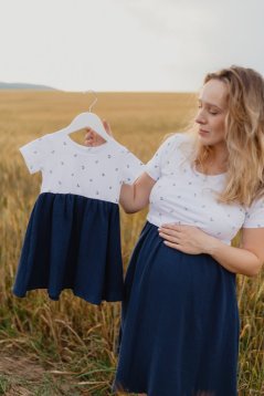 Šaty "Bohémia" Mušelin - MAMA a DCÉRA – kotvičky