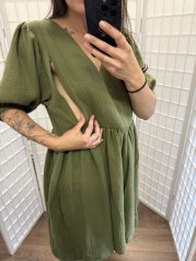 Šaty "Boho Breeze" - Army green